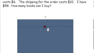 Writing and Solving Inequalities