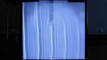 Ripple Tank 13b Diffraction Around Corner (5 Hz) Slow Motion