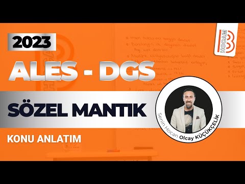 12) 2023 ALES -DGS Sözel Mantık-Birden Fazla Özelliğe Göre Yerleştirme 2 (Kırmızı)- Olcay KÜÇÜKÇELİK