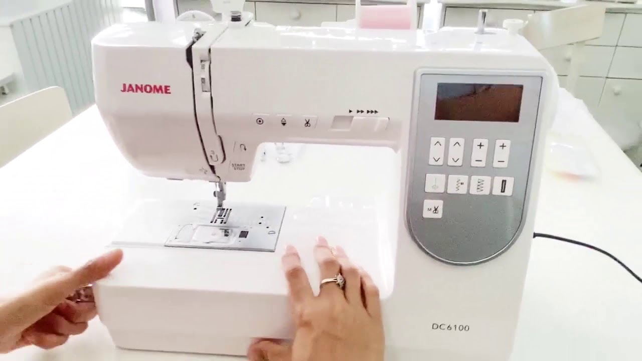 JANOME DC6100 จักรเย็บคอมพิวเตอร์ 100 ลาย YouTube