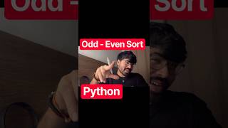 Odd even sort a list in python Sorting, #python #students #interview #coding #education #ai #code ai