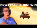 NEW Player Gets His FIRST PUBG WIN