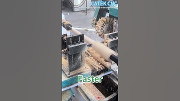 CATEK CNC wood lathe: Fully automatic solid wood processing center, multifunctional five-in-one!