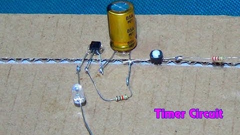 How To Make Light Off Timer Circuit Using Only One Transistor (Very Simple)