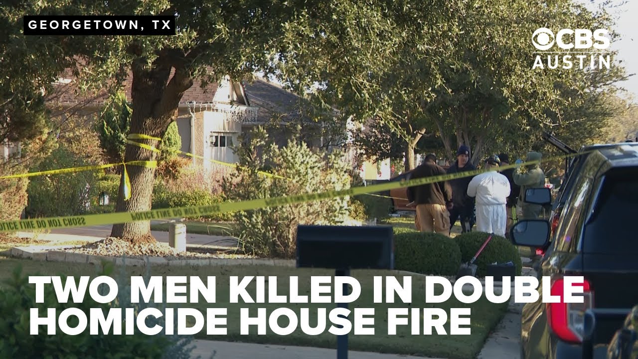 Georgetown police investigate double homicide after house fire - YouTube