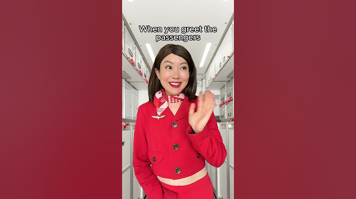 FLIGHT ATTENDANTS WHEN YOU DONT GREET THEM BACK