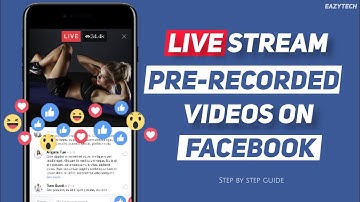 Live Streaming Pre-recorded videos on Facebook Page from Android Mobile