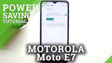 How to Enable Power Saving Mode on MOTOROLA Moto E7 – Activate Power Saving Mode