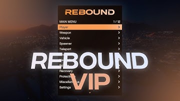 GTA 5 Online - Rebound VIP Mod Menu / Recovery Features, Change Cloud & Fog Colours