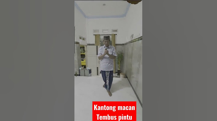 Kantong Macan. bisa tembus pintu dan pindah jarah jauh