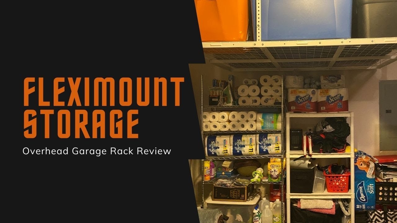 rack link  New Update  Clean With Us  ||  Garage Clean Out  ||  Fleximount Overhead Garage Storage Rack Review