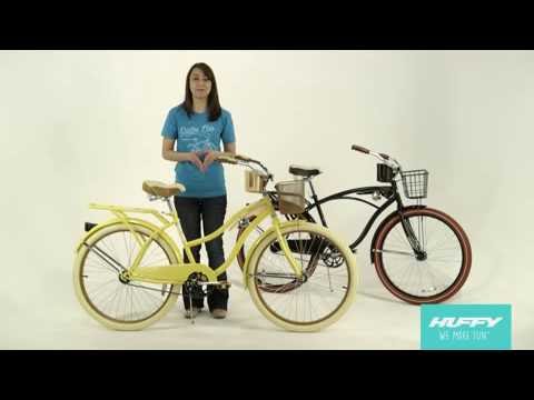 yellow cruiser bike with basket