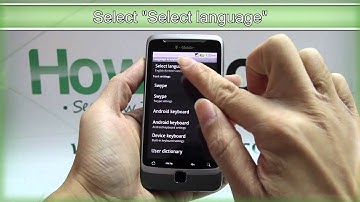 How to Change the Language on HTC G2 with Google