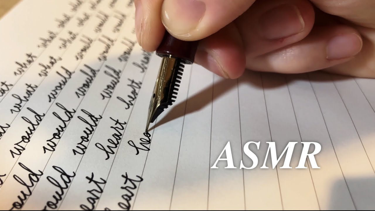 ASMR Fountain Pen Writing (no talking)