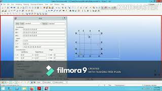 Grid creation in tekla structures