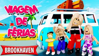 FIZEMOS UMA VIAGEM DE FÉRIAS EM FAMÍLIA MUITO DIVERTIDA! -Roblox- Historinhas Brookhaven / Livetopia