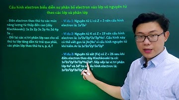 Hóa học lớp 10 - Bài 5: Lớp, phân lớp và cấu hình electron - Cánh diều