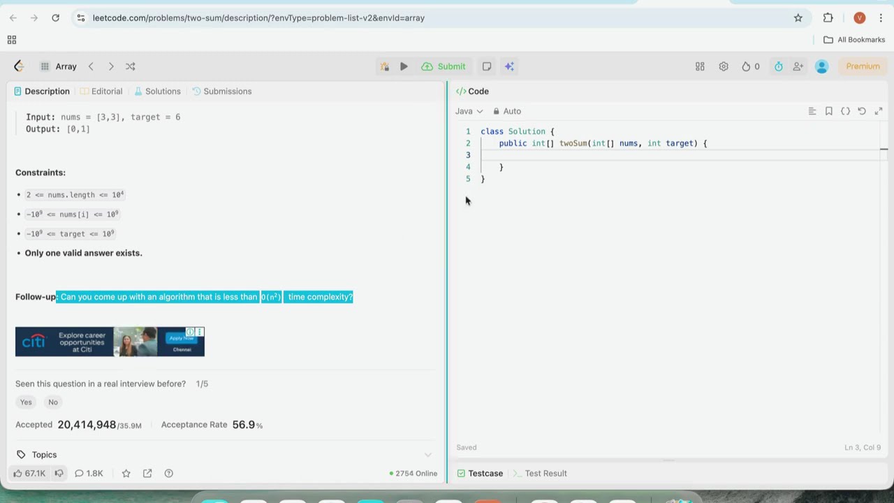 LeetCode #1 Two Sum | Facebook/Amazon Coding Interview | LeetCode Two Sum Java