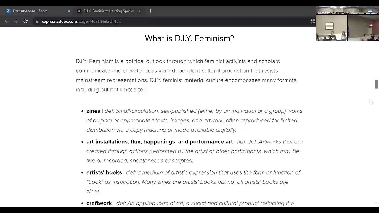 D.I.Y. Feminism: Utilizing Special Collections as Spaces for Creative Activism