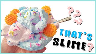 Let's Make Cotton Candy Ice Cream Slime Ice Cream Slime Tutorial Cotton Candy Slime Recipe Snow Fizz