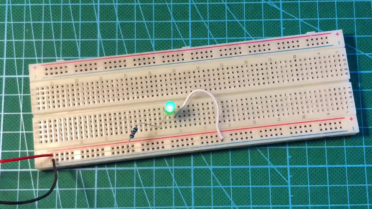 How To Make A Simple Circuit On Breadboard - YouTube