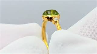 完売 再販未定】K18YGペリドットリング＜Original Jewelry - Vol.1