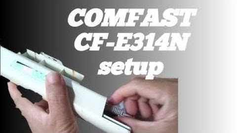 Comfast CF-E314N  Actual Setup for wifi rental