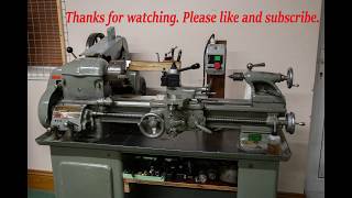 Metal Lathe, Southbend Model A (Short introduction) New to my workshop/garage. Turning and Facing.