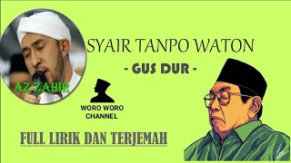 Sholawat Syiir Tanpo Waton lirik Dan Terjemahan Azzahir