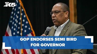 Semi Bird receives GOP endorsement for Washington governor