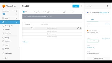 2. Entidades en Dialog Flow