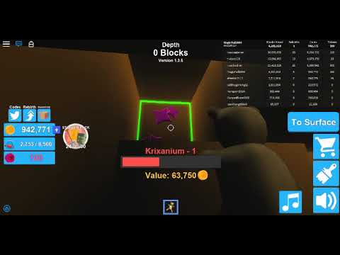 Roblox Mining Simulator 1 Lag Youtube - roblox mining simulator krixanium depth