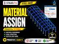 STAAD.Pro Material Assign Full Process | Steel Structure Tutorial
