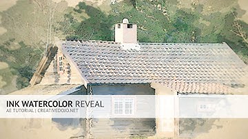 After Effects: Ink Watercolor Reveal Tutorial (FREE INK MATTES)