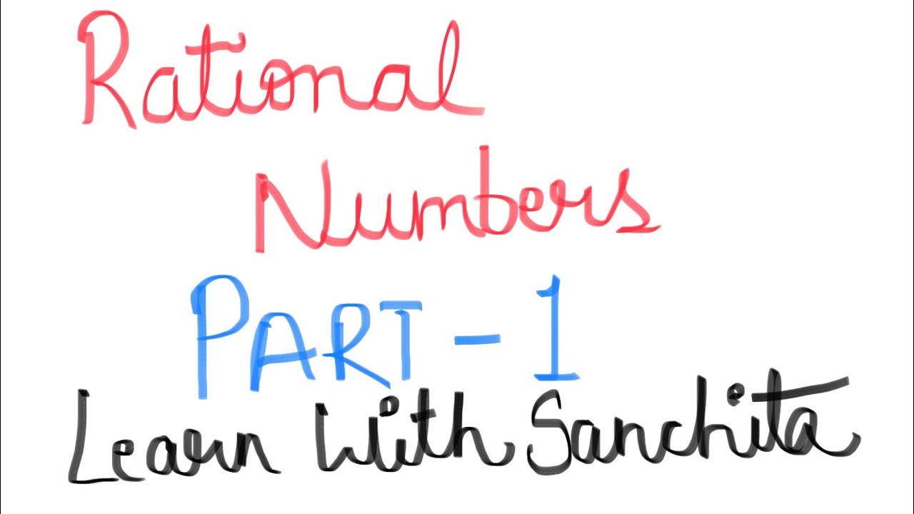 Class 8 RATIONAL NUMBERS Chapter No.1 CBSE Board 