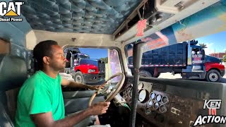 FADA KEN IN || ACTION || AGGREGATES & EQUIPMENT RENTAL KENWORTH T600 POWERED BY CAT C15 MACHINE 🇯🇲🔥