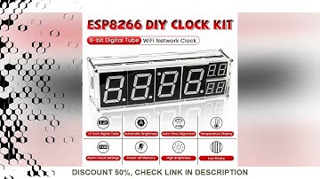 WiFi ESP8266 DIY Kit Electronic Network Clock Module 8-bit Digital Tube Display Time Temperature Ala