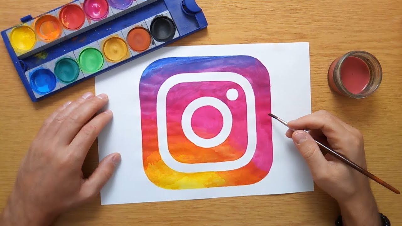 How To Draw The Instagram Logo Youtube