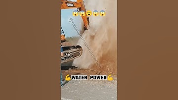 पानी का पावर् ने😱Excavator को ही udadiya💪water power💪#shorts #viralreels #excavator
