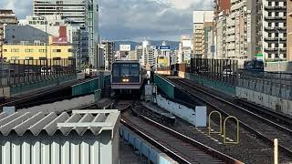 Osaka Metro御堂筋線21系12編成折り返し天王寺行き発着シーン