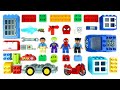 تعلّم الألوان مع ألعاب سيارات الشرطة للأطفال لعبة بناء Lego