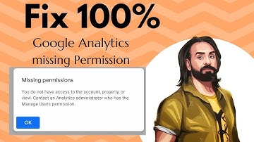 Google analytics missing permissions