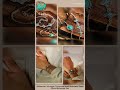 Bohemian Vintage Turquoise and Stainless Steel Floral Bracelet Set