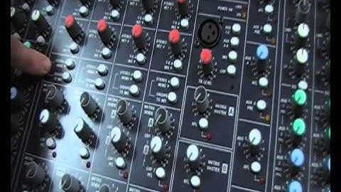 KGV College Music Technology Live Sound Basics 02 Mixing desk channel strip