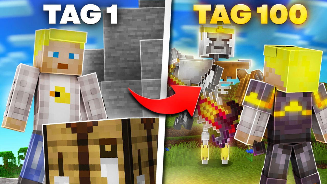 ICH SPIELE 100 TAGE DIE SCHWERSTE MINECRAFT MOD!