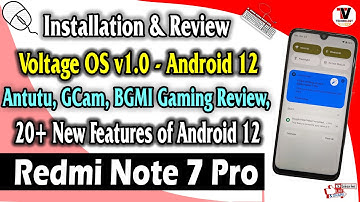 Voltage OS v1.0 - OFFICIAL Android 12 for Redmi Note 7 Pro (Installation & Review) 20+ ChangeLog 🔥🔥🔥