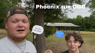 We played doubles at phoenix run dgc!