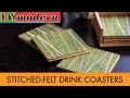 How to make modern drink coasters How to make modern drink coasters