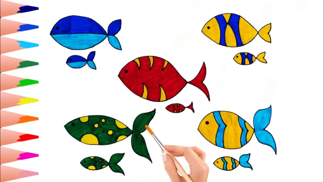 Fish Drawing Step by Step - Smiling Colors