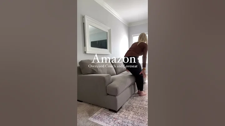 Amazon Oversized Couch and Loveseat #amazonstorefront #homedecor #amazonhome #furniture